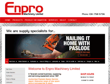 Tablet Screenshot of enpromachinery.co.nz